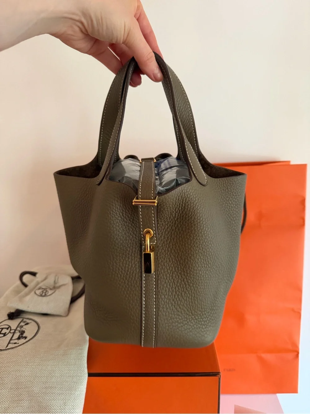 Hermes Picotin 18 Etoupe Gold Hardware